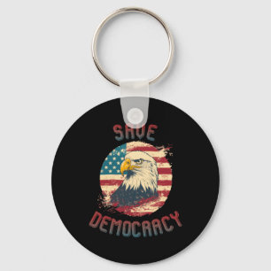 Llavero Save Democracy Pegatina1