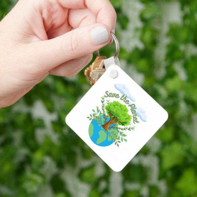 Llavero Save the Planet Key Chain (Mano)