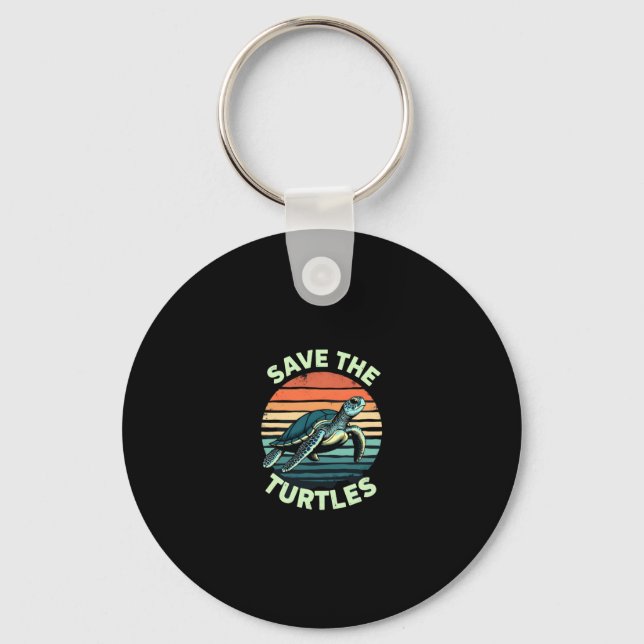 Llavero Save The Turtles Animal Turtle Pet Lover (2) (Anverso)