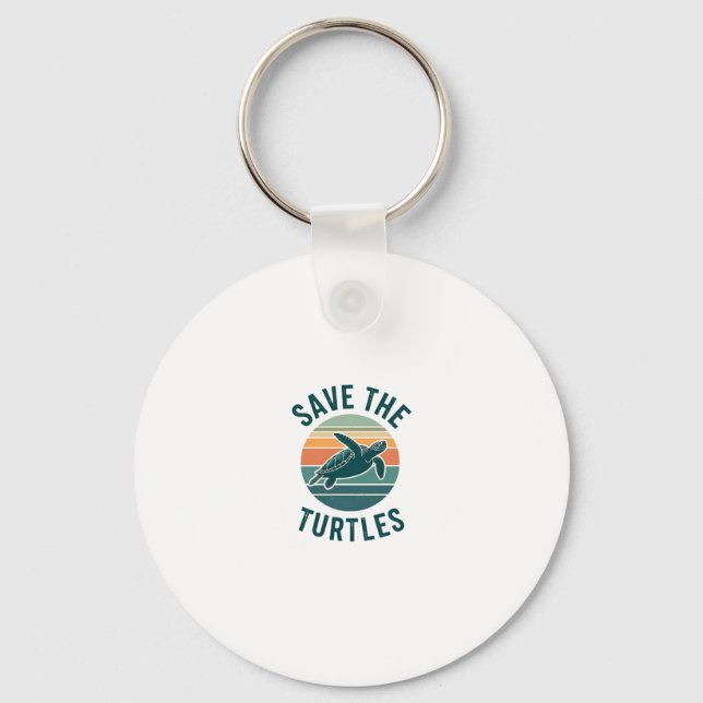 Llavero Save The Turtles Animal Turtle Pet Lover (2) (Anverso)
