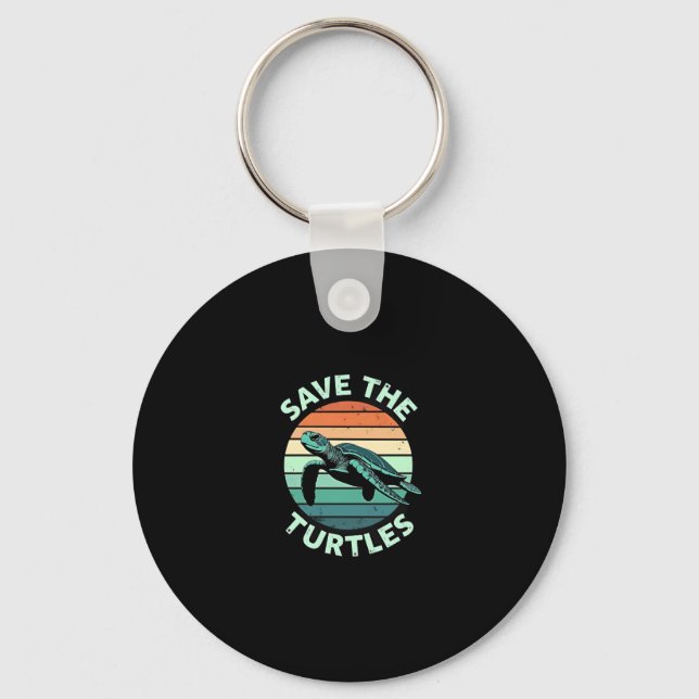 Llavero Save The Turtles Animal Turtle Pet Lover (4) (Anverso)