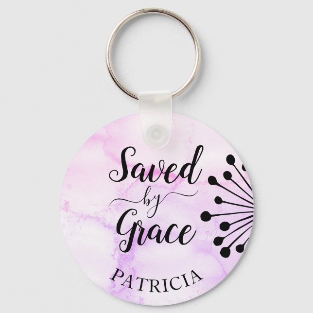 Llavero Saved by Grace Keychain (Anverso)