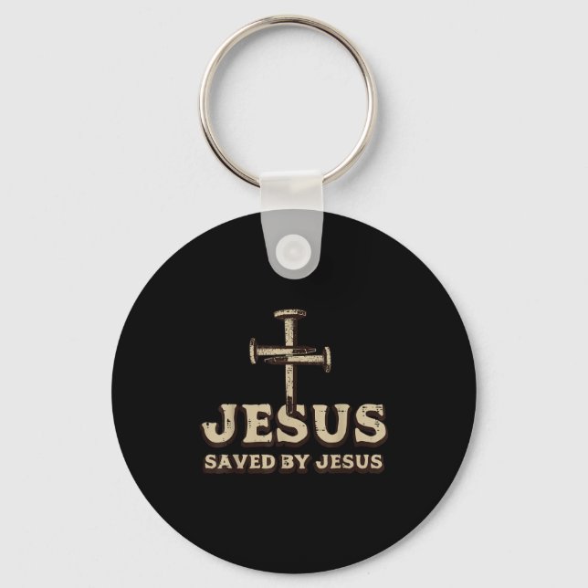 Llavero Saved By Jesus Cross Christian Religious God Jesus (Anverso)