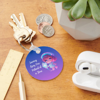 Llavero Saving Lives, One Patient at a Time Key Ring