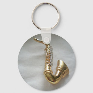 Llavero Saxofón dorado