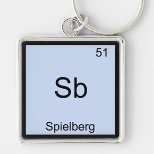 Llavero Sb - Spielberg Elemento Funny Químico Símbolo Tee