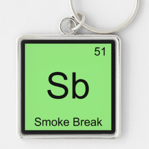 Llavero Sb - Tee de símbolo de elemento de química de rotu