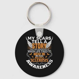 Llavero Scars Tell Multiple Sclerosis Awareness Ms Naranja