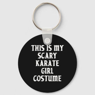 Llavero Scary Karate Chica disfraz marcial deportivo Hallo