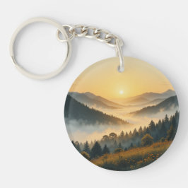 Llavero Scenic Nature Landscape Acrylic Keychain 