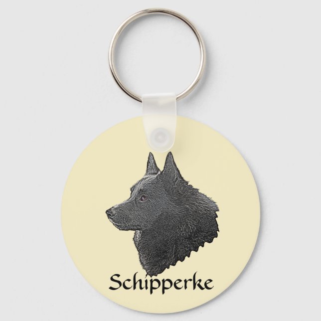 Llavero Schipperke (Anverso)