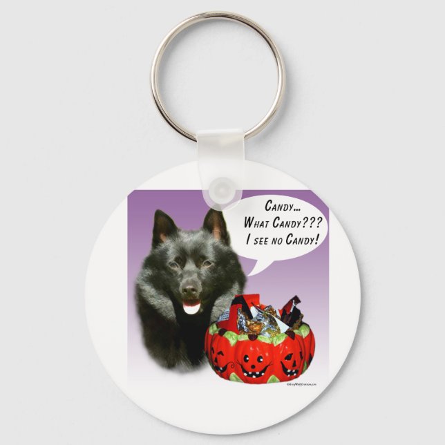 Llavero Schipperke Halloween Candy (Anverso)