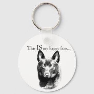 Llavero Schipperke Happy Face