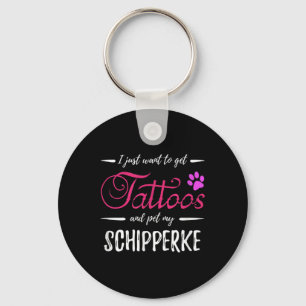 Llavero Schipperke Perro Lover Tattoo Divertido Perro Mamá