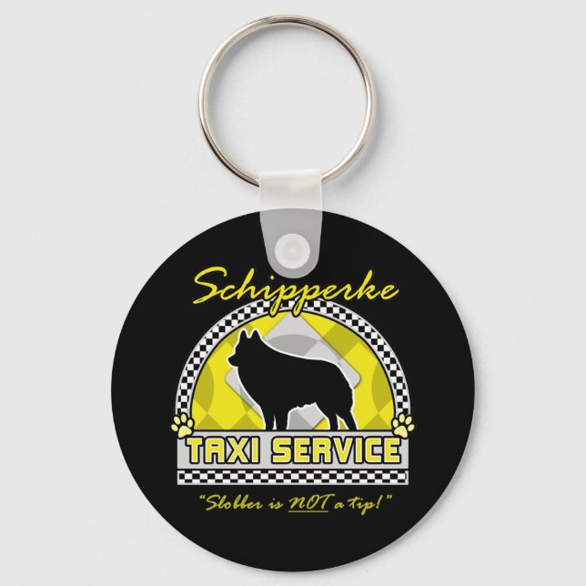 Llavero Schipperke Taxi Service (Anverso)