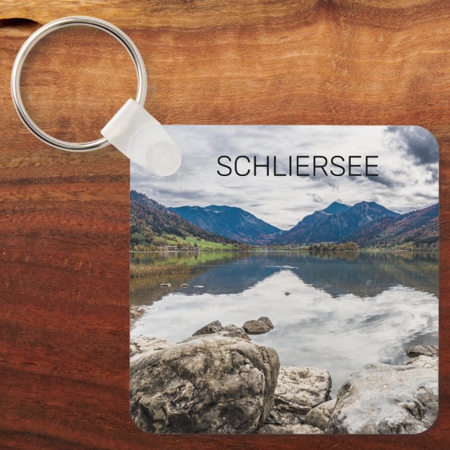 Llavero Schliersee Bavaria Lake Germany Panorama Souvenir (Anverso)