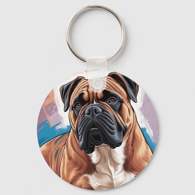 Llavero Schlüsselanhänger Hund - Boxer (Anverso)