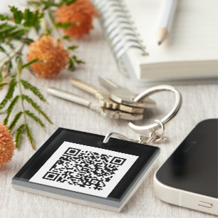 Llavero Schlüsselanhänger mit eigenem Código QR
