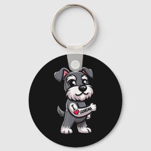 Llavero Schnauzer amo a la abuela divertido perro tatuaje