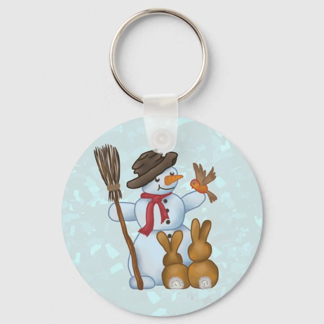 Llavero Schneemann mit tieren (Anverso)