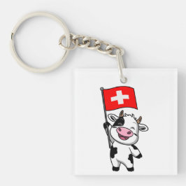 Llavero Schweizer Kuh Männer Basic T-Shirt