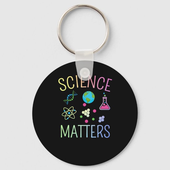 Llavero Science S - Funny Science Pun Pegatina (Anverso)