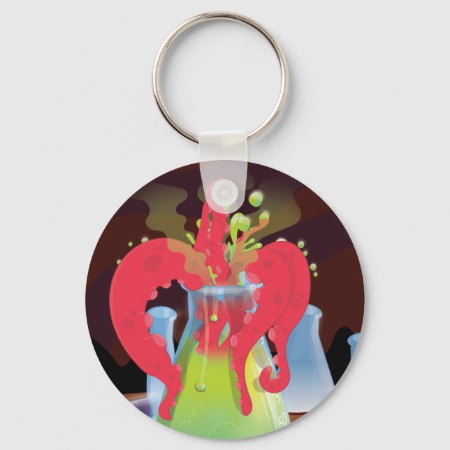 Llavero Scientific experiment flask Monster (Anverso)