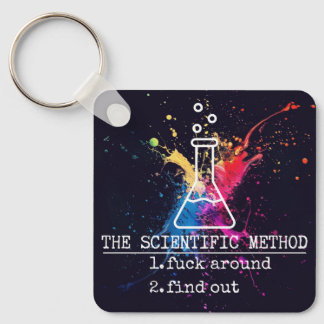 Llavero Scientific Method FAFO Keychain