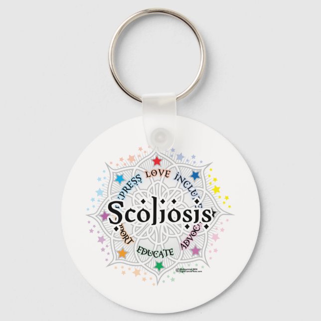 Llavero Scoliosis Lotus (Anverso)