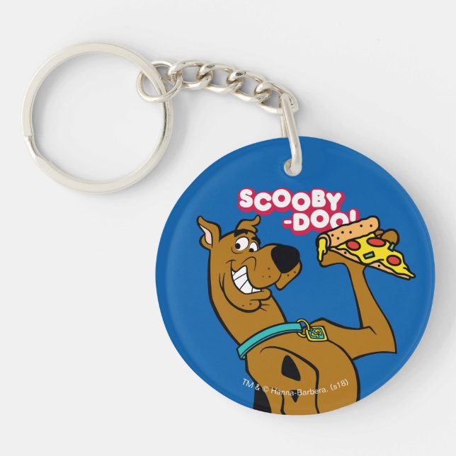 Llavero Scooby-Doo Con Pizza Slice (Frente)