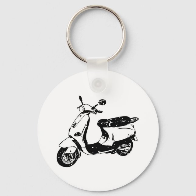 Llavero Scooter negro (Anverso)