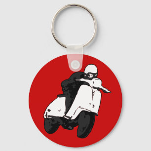 Llavero Scooter Racer gris negro