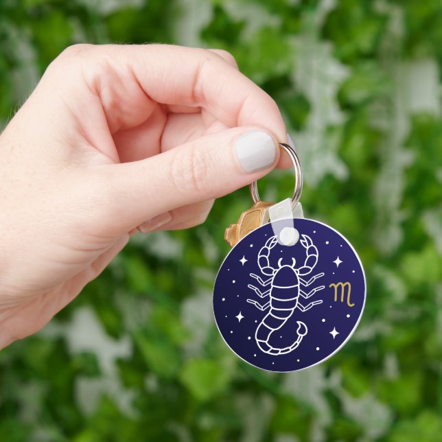 Llavero Scorpio Zodiac Sign Celestial Constellation (Mano)