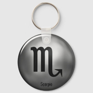Llavero Scorpio Zodiac Silver Color Keychain