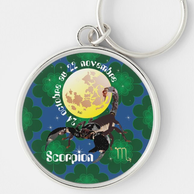 Llavero Scorpion 24 octobre au 22 novembre Porte-clés (Frente)