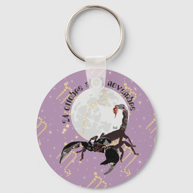 Llavero Scorpione 24 ottobre al 22 novembre Portachiavi (Anverso)