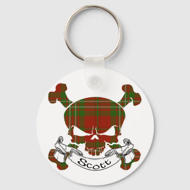Llavero Scott Tartan Skull (Anverso)