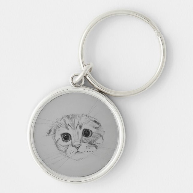 Llavero Scottish Fold Kitten Keychain (Frente)