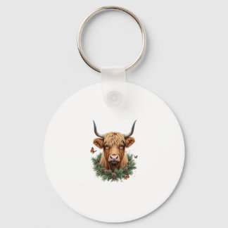 Llavero Scottish Highland Cow Cattle Hairy Cow Christmas W