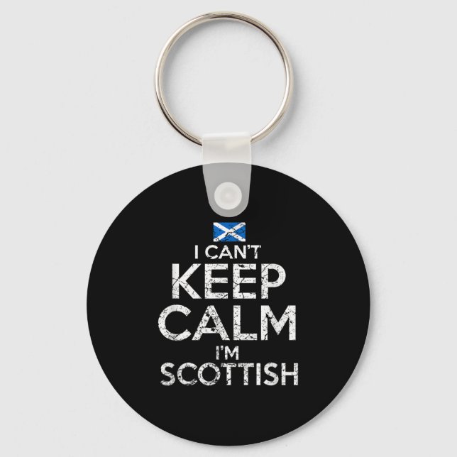 Llavero Scottish Roots Scotland Scots Can't Keep Calm Funn (Anverso)