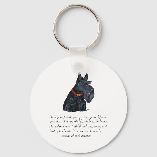 Llavero Scottish Terrier Keepsake (Anverso)