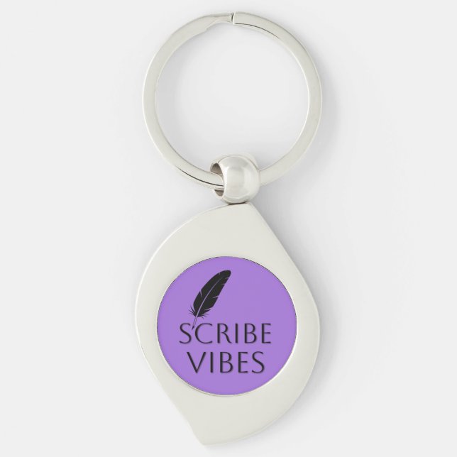 Llavero Scribe Vibes Purple Writers Authors Poets (Anverso)