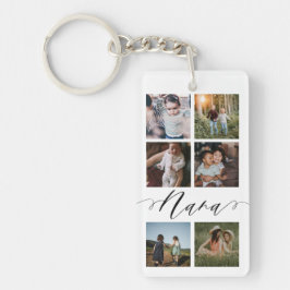 Llavero Script Nana| Collage fotográfico nietos