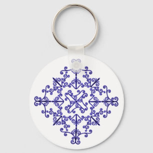 Llavero Scroll Motif Key Chain