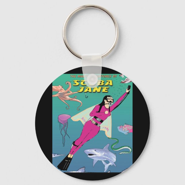 Llavero Scuba Jane Keychain (Anverso)