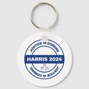 Llavero Se acerca la justicia Elección de Kamala harris
