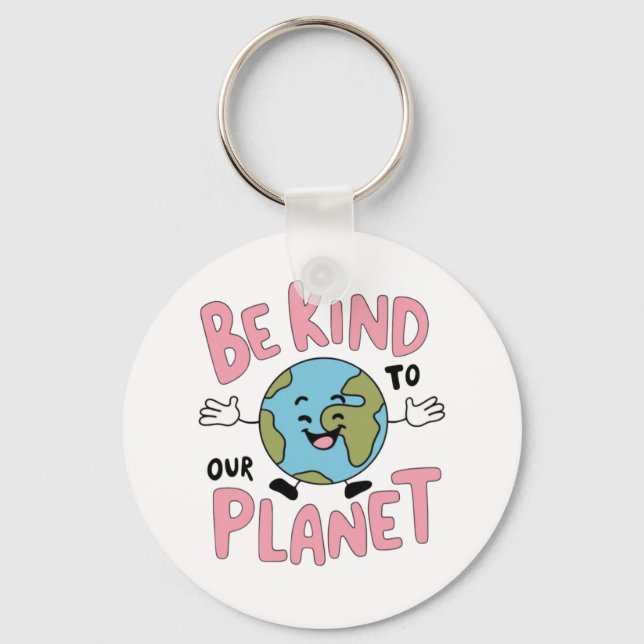 Llavero Sé amable con nuestro planeta 💚 (Anverso)