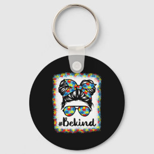 Llavero Sé amable de la conciencia del autismo Desordenado