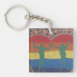 Llavero Se casaron con el boda arcoiris de Yeshaya Dank