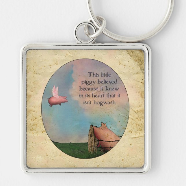 Llavero Se cree este pequeño cerdito (Frente)